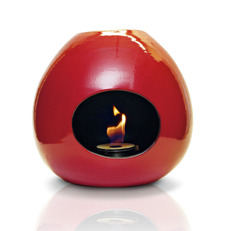 Camino a Bioetanolo da Parete in Ceramica 50x48 cm Ferazzoli Onion Rosso