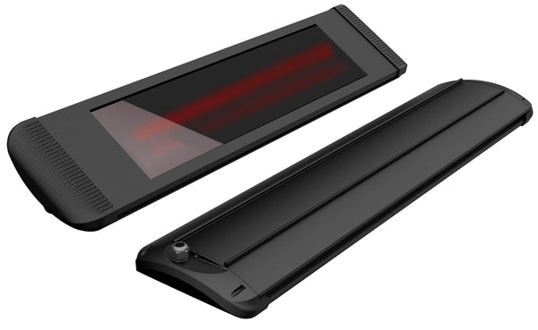 prezzo Stufa Elettrica ad Infrarossi 93x25x7,5 cm da Parete 2400W Moel Aaren Nera