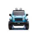 Macchina Elettrica per Bambini Fuoristrada Jeep Wrangler Rubicon 12V con Telecomando Blu