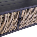 Mobile Bar Angolare da Giardino 296x176xh125 cm in Alluminio Avalon Antracite