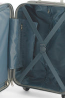 Trolley Valigia Bagaglio a Mano Rigida in ABS 4 Ruote Soriani Blu