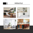 Tavolino da Bar Ø60x69-93 cm in Metallo e MDF Bianco