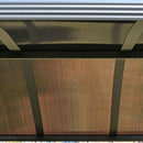 Gazebo a Pergola per Barbecue 240x150x230 cm in Acciaio Grigio scuro