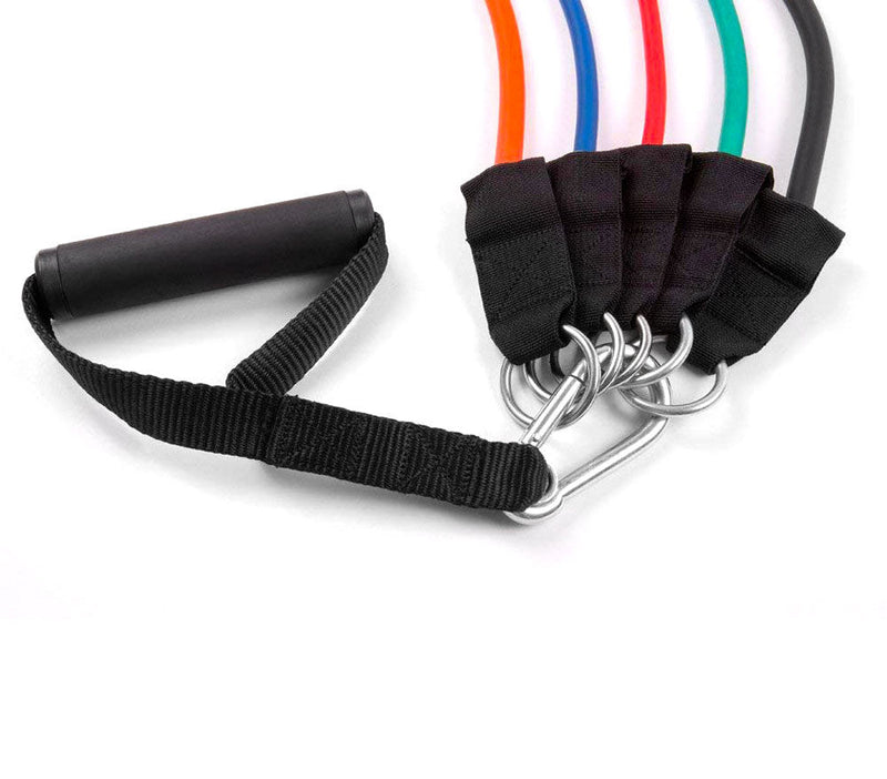 Set Bande Resistenza Set 5 Fasce Di Resistenza James Grage - Per Allenamento Forza E Stretching Fasce Resistenza Palestra - Foto 7