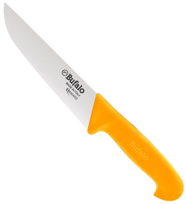 Coltello Francese Lama 26 cm Bufalo Macello S92/26 Manico Giallo sconto