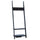 Appendiabiti da Ingresso a 3 Ripiani 4 Ganci in Legno Nero 67x38.5x196 cm