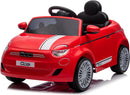 Macchina Elettrica per Bambini Licenza Fiat 500 12V con Telecomando Rosso