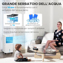 Raffrescatore Evaporativo e Ventilatore con Ghiaccio 3 in 1 a 3 Velocità con Timer 32x37x74 cm Bianco      