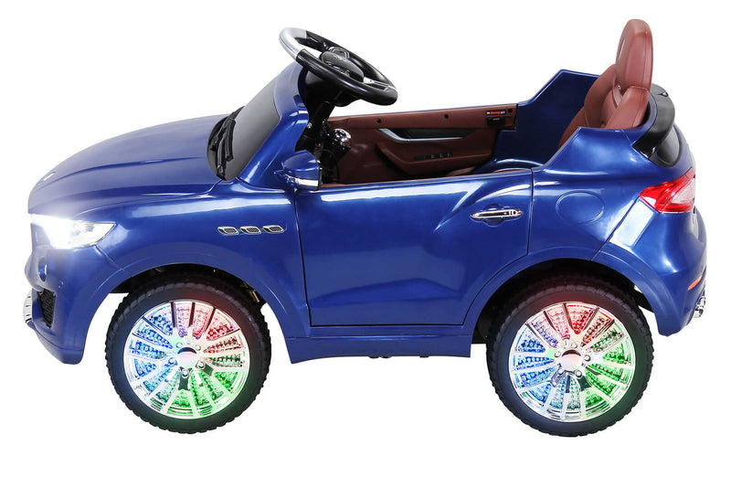 Macchina Elettrica per Bambini 12V con Licenza Maserati Levante Deluxe Blu