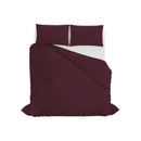 Copripiumino con Sacco e Federe Linea Water Washed Bordeaux
