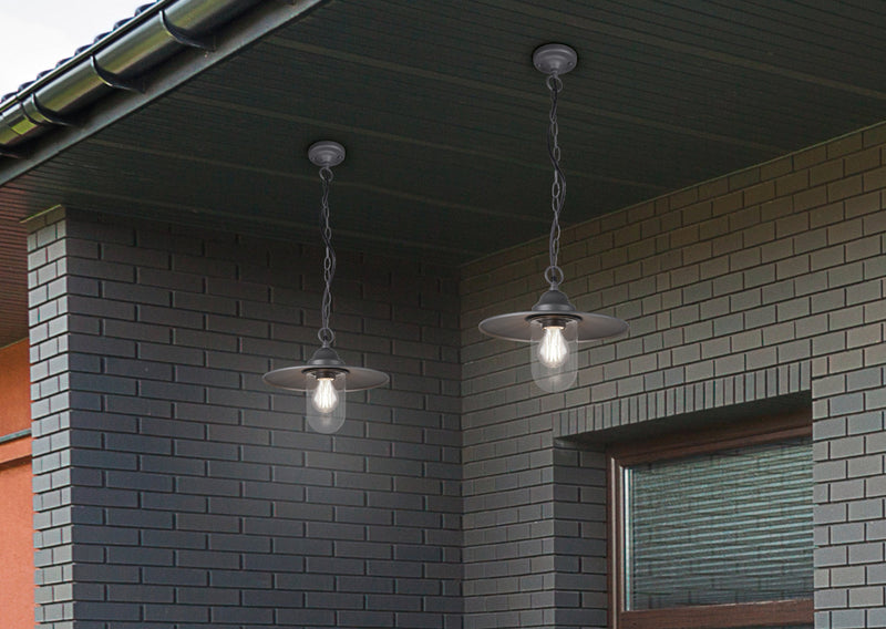 Lampada a Sospensione da Esterno  E27 in Pressofusione di alluminio