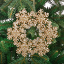 Set 12 Coroncina con Glitter Ø13 cm Oro