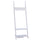 Appendiabiti da Ingresso a 3 Ripiani 4 Ganci in Legno Bianco 67x38.5x196 cm