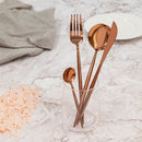 Servizio Set di Posate 24 Pezzi in Acciaio Inox VdE Tivoli 1996 Preciosa Rame