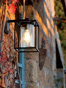 Applique in Basso da Esterno E27 in Alluminio Sovil Nero