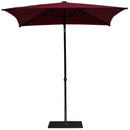 Ombrellone da Giardino 2x2 m Palo Ø38 mm in Alluminio Tessuto Olefin Trend Bordeaux