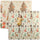 Tappeto Morbido per Bambini 196x176x1,5 cm Superficie Impermeabile in XPE a Tema Foresta