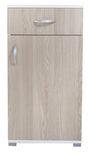 Mobile 1 Anta 1 Cassetto 45x40x85 cm in Legno Bianco e Olmo