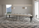  Tavolo Allungabile 160-420x90x77 cm Flame Cashmere Telaio Antracite