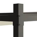 Gazebo Pergola da Giardino 298x298x230 cm con Telo Retrattile Bianco Crema   