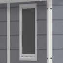 Casetta da Giardino Porta Attrezzi 185,8x236,8x227 cmin Resina Effetto Legno Keter Manor 6x8 Grigia