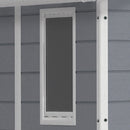Casetta da Giardino Porta Attrezzi 185,8x236,8x227 cmin Resina Effetto Legno Keter Manor 6x8 Grigia