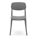 Set 4 Sedie 46x79x54 cm in Polipropilene Elodie Antracite 