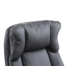 Poltrona Direzionale da Ufficio Ergonomica in Similpelle Nero 