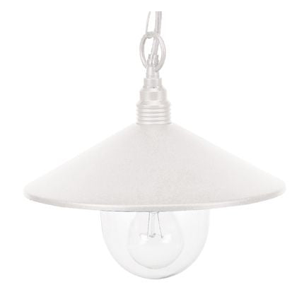 Lampada a Sospensione da Esterno E27 in Alluminio Sovil Bianco sconto