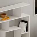 Libreria Moderna 129x125x22 cm in MDF Labirent Bianco