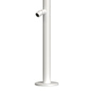 Doccia da Giardino in Acciaio Inox con Soffione Stretto e Lavapiedi Sined Quartu Bianco 