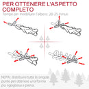 Albero di Natale Artificiale Innevato 210 cm 490 Rami a 3 Sezioni Verde