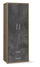 Armadio 2 Ante 2 Cassetti 71x182x41 cm Noce Stelvio/Ossido Nero
