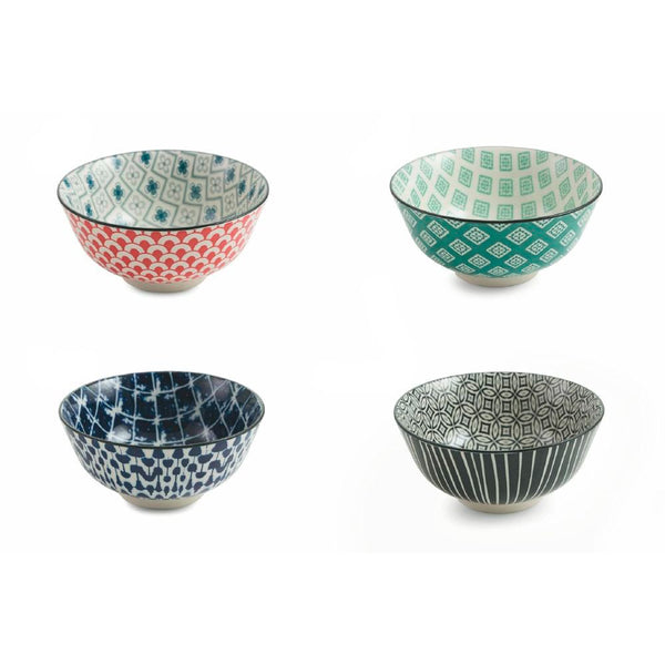 sconto Set 4 Coppette Ø18x8,5 cm in Gres VdE Tivoli 1996 Oriental