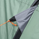 Tenda da Campeggio Pop Up 4-5 Persone 263,5x220x123 cm con Porte e Finestre Verde e Grigio