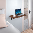 Tavolo Salvaspazio da Muro a Ribalta 80x60 cm in MDF Noce 