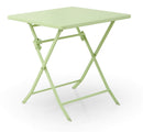 Set Tavolino e 2 Sedie Pieghevoli da Giardino in Acciaio Kraus Tiziano Verde