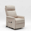 Poltrona Alzapersona Elettrica 2 Motori 73x94x103 cm in Tessuto Beige