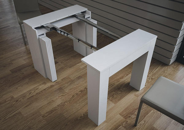 Consolle Allungabile in Legno H78x49x90/307cm Itamoby Extra Bianco Opaco Classica prezzo