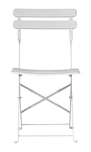 Sedia Pieghevole da Giardino 42x48x81 cm in Ferro Bistrò Avorio