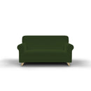 Copridivano 1, 2 E 3 Posti Elasticizzato in Tessuto Verde Scuro