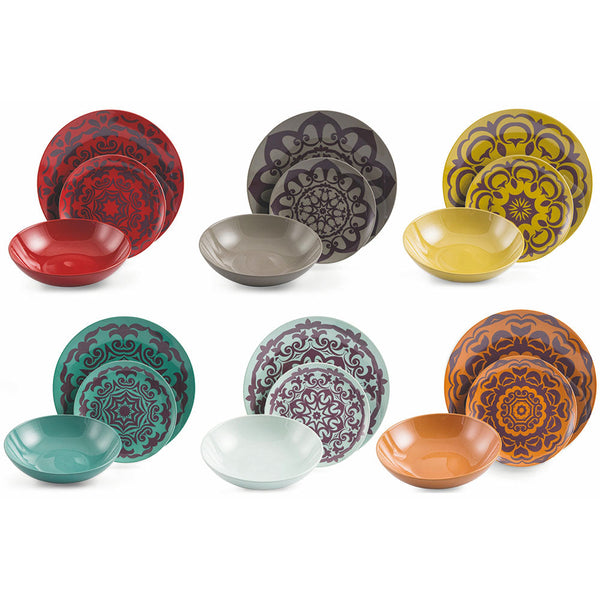 Servizio Piatti 18 Pezzi in Porcellana e Gres Villa d'Este Talamanca sconto