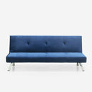 Divano Letto Clic Clac 171x75x73 cm in Tessuto Blu