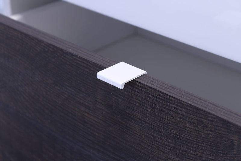 Credenza Mobile da Salotto 3 Porte 160x43x86cm TFT  Basic Bianco Lucido Quercia Wengè