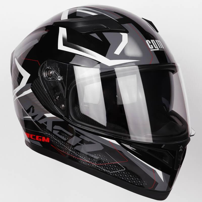 Casco Integrale per Scooter Visiera Lunga CGM Mach 2 316G Nero XS - (53-54 cm)
