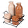 Menage Set Olio Aceto Sale e Pepe  350 ml in Gres VdE Tivoli 1996 Shades Chocolate