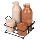 Menage Set Olio Aceto Sale e Pepe  350 ml in Gres VdE Tivoli 1996 Shades Chocolate