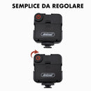 Set per Video Live Microfono Mini Treppiedi e Luce con Telecomando