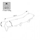 Lettino Prendisole da Giardino 188x55x24,5h cm in Textilene Vari Colori