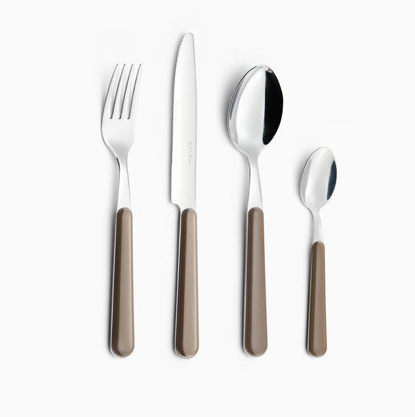 sconto Servizio Set di Posate 24 pezzi in Acciaio Inox Eme Brio Nocciola 99